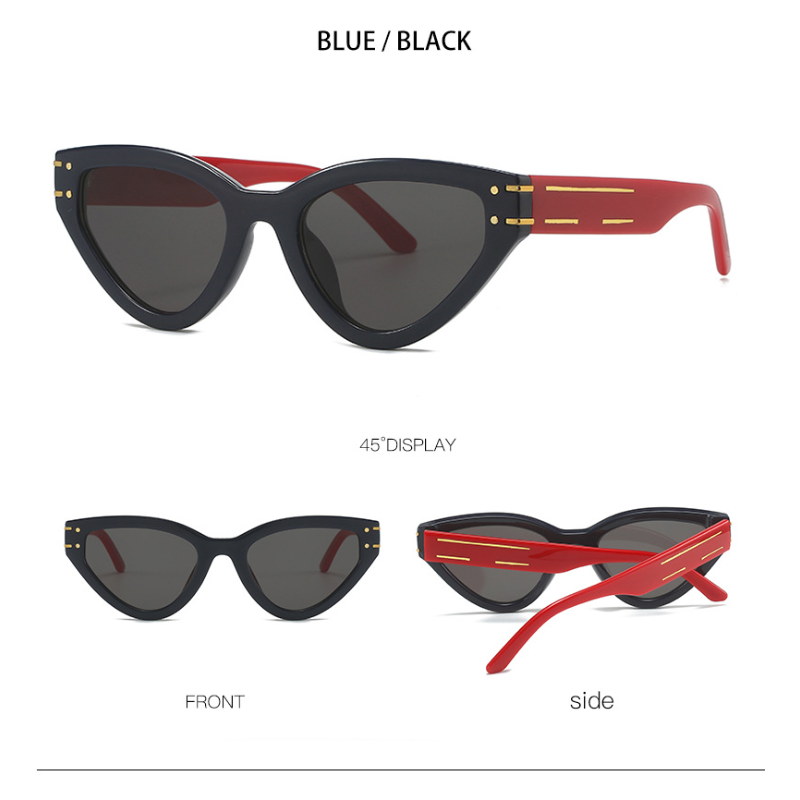 Wholesale Personalized Cat Eye Triangle Frame PC Sunglasses